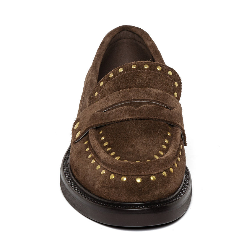 Harloe Flat Shoe BRN/GLD