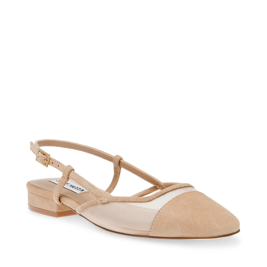 Belinda-M Flat Shoe TAN SUEDE