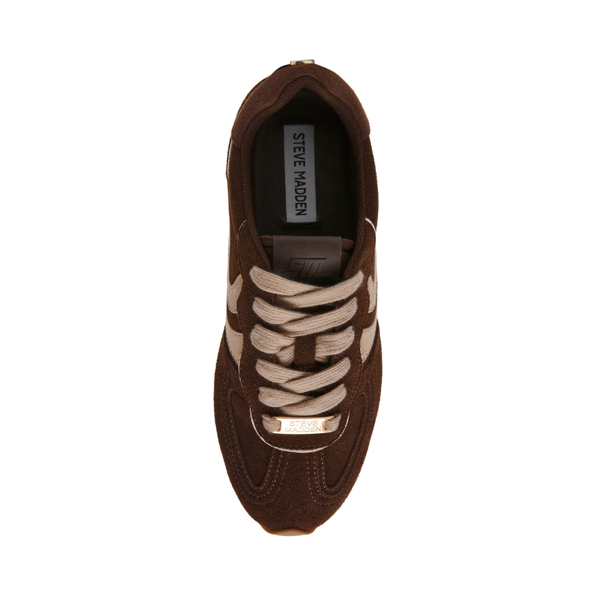 Abbi-SM Sneaker CHO BRN SUEDE - view 6