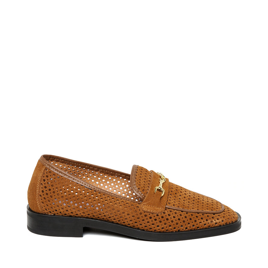 Nafisa Flat Shoe TAN SUEDE