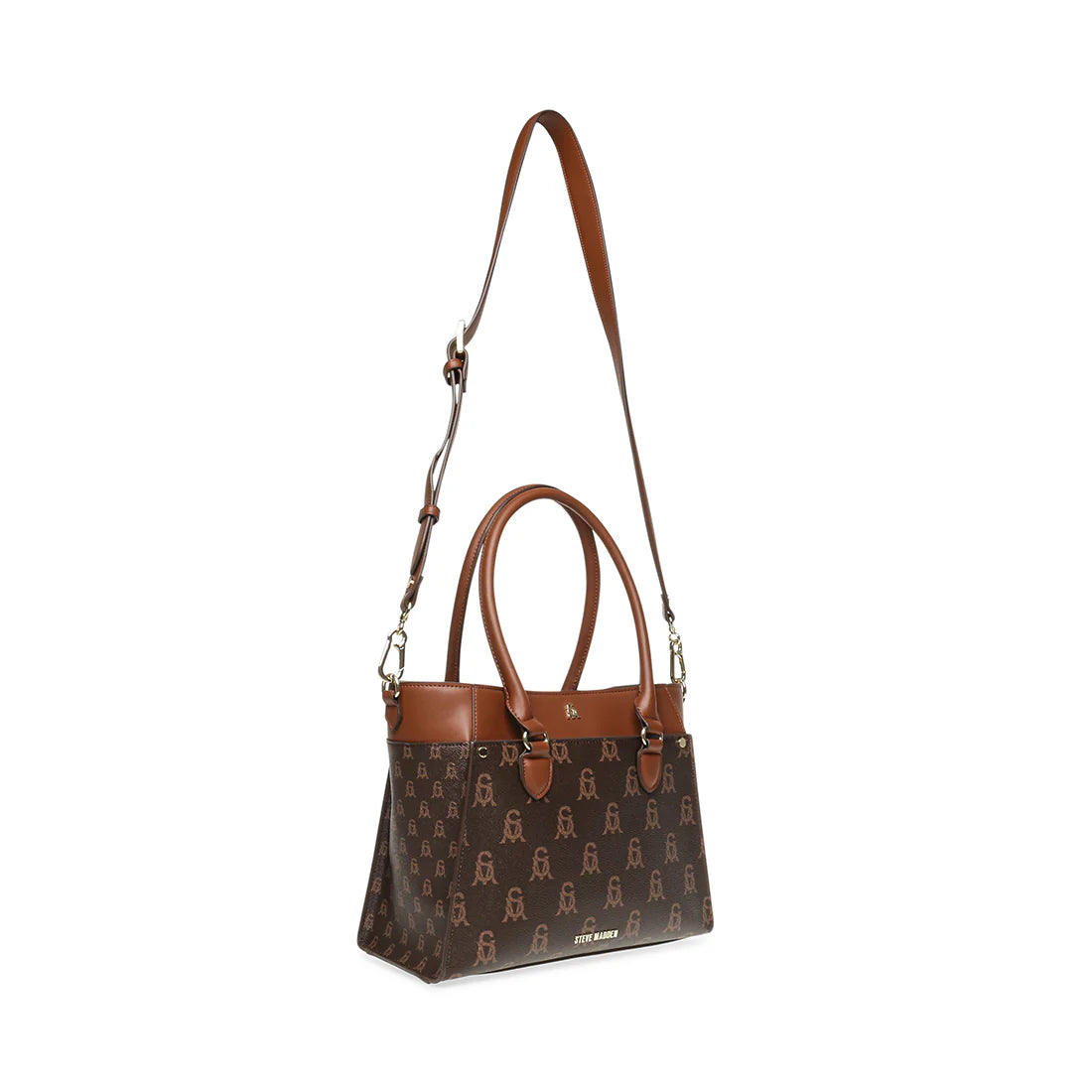 BMARIO SHOULDER BAG BROWN/GOLD- Hover Image