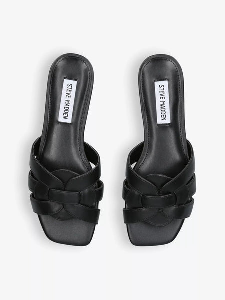 Vcay Sandal Black Leather