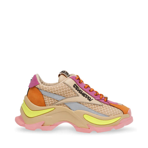 STEVE MADDEN Zoomz Sneaker Nat/Org Chunky Sneakers