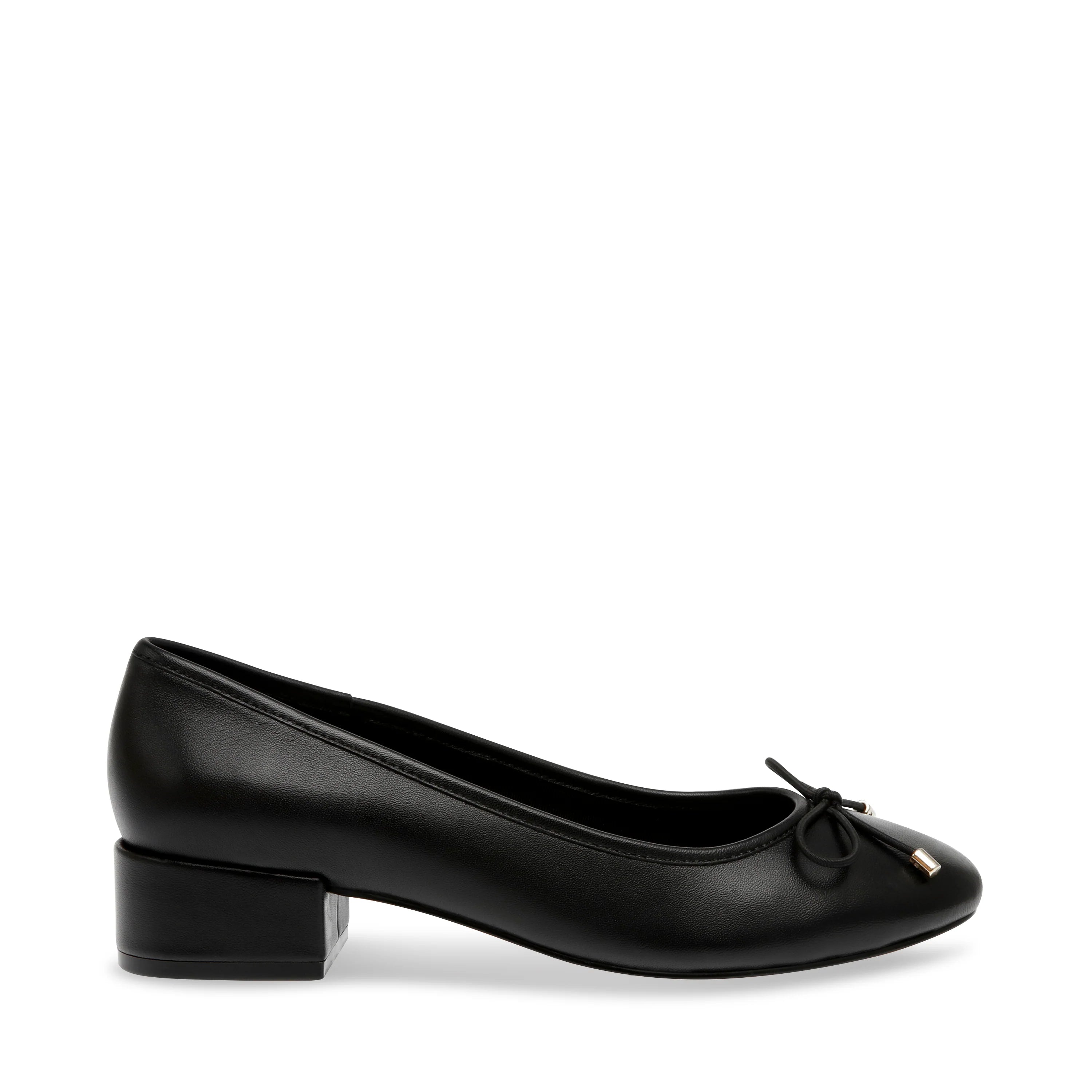 CHERISH BALLERINA BLACK LEATHER