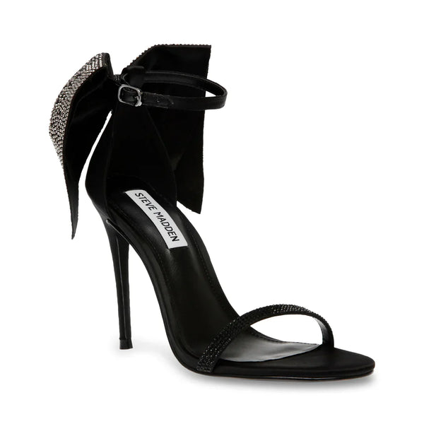 Bellarosa Sandal Black Satin - Steve Madden Polska