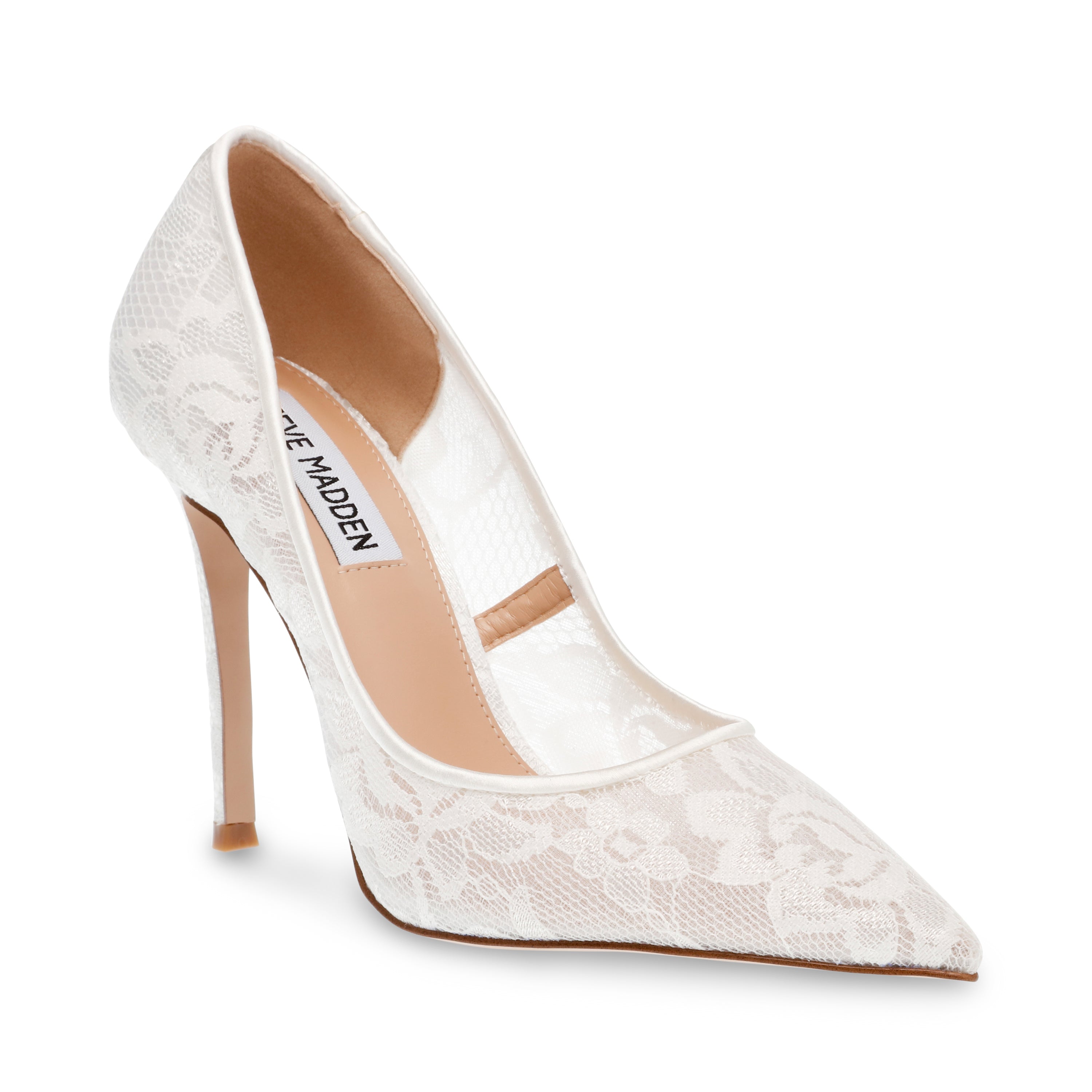 Evelyn-L Pump WHT LACE