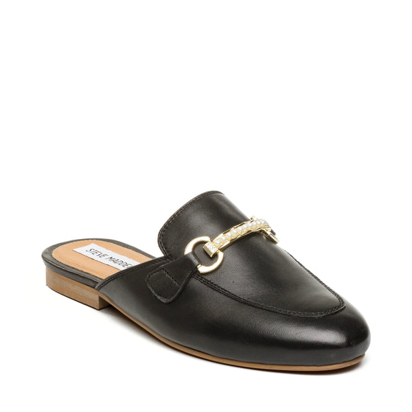 CLEODORA MULE BLACK LEATHER - Steve Madden Polska