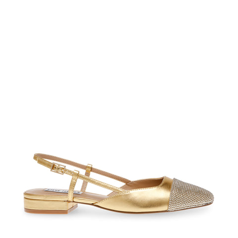 STEVE MADDEN Belinda-R Ballerina Gold Balerínky