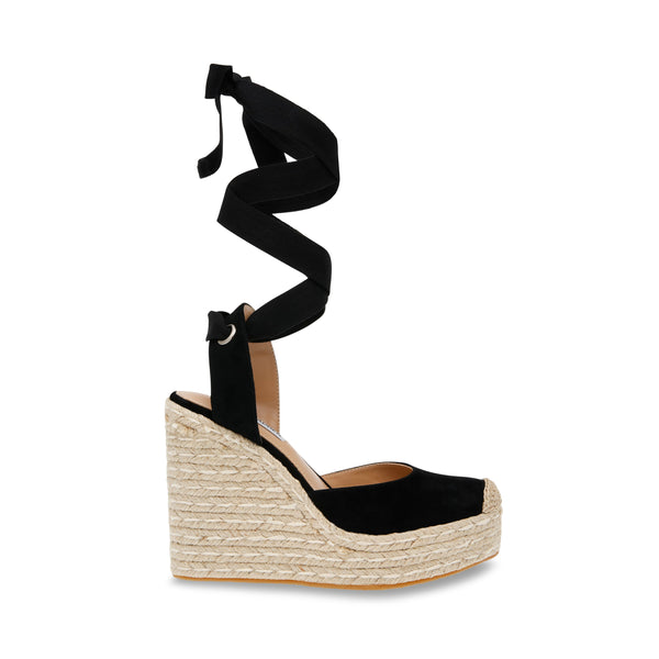 Dafina Sandal Black Suede - Steve Madden Polska