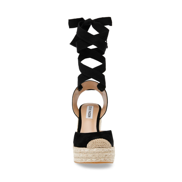 Dafina Sandal Black Suede - Steve Madden Polska