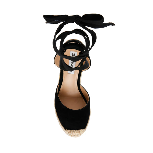 Dafina Sandal Black Suede - Steve Madden Polska