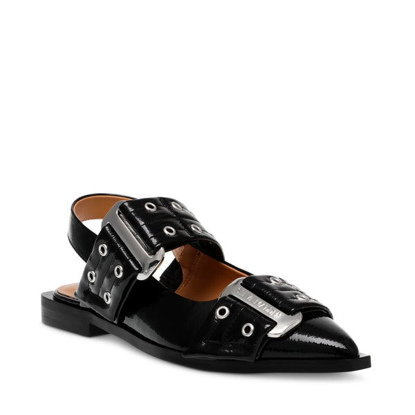 Grand Ave Sandals Black Patent