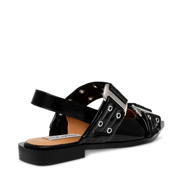 Grand Ave Sandals Black Patent