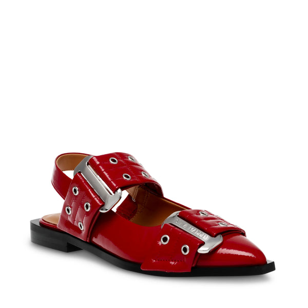 GRAND AVE SANDALS RED PATENT