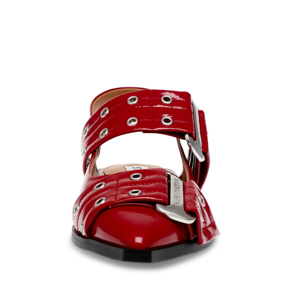 GRAND AVE SANDALS RED PATENT