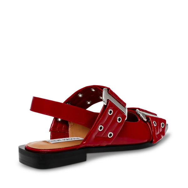 GRAND AVE SANDALS RED PATENT