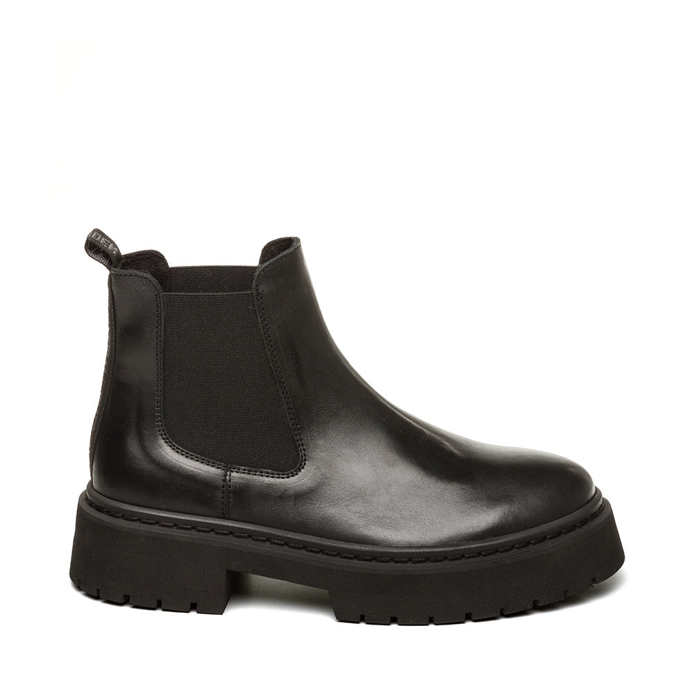 GLENNIS CHELSEA BOOTS BLACK LEATHER