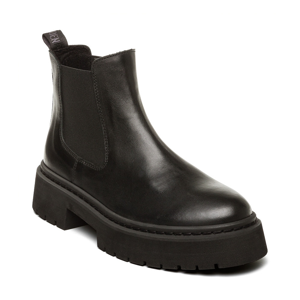 Glennis Chelsea Boots Black Leather- Hover Image