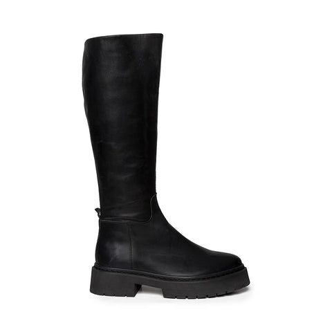 STEVE MADDEN GALINA BOOTS BLACK LEATHER Cancelled order