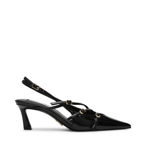 STEVE MADDEN Liana Slingbacks Black Patent BLACK