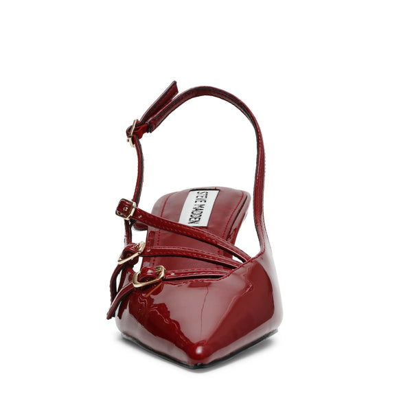 LIANA SLINGBACKS WINE PATENT