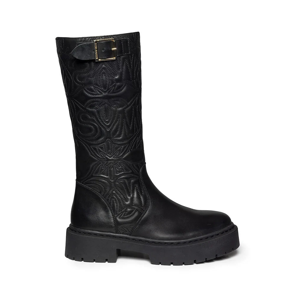 GELINA BOOTS BLACK LEATHER