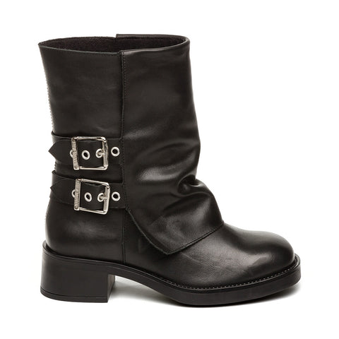 STEVE MADDEN BONFIRE BOOTS BLACK LEATHER Fashion Days