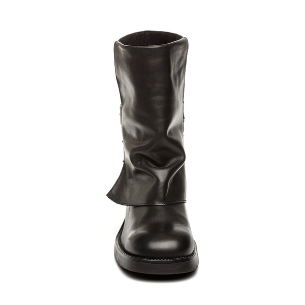 BONFIRE BOOTS BLACK LEATHER