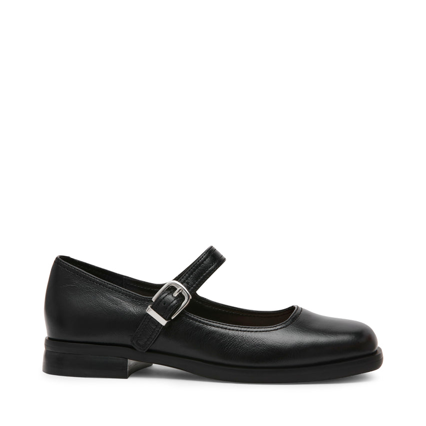 Delancy Flat Shoe BLACK LEATHER