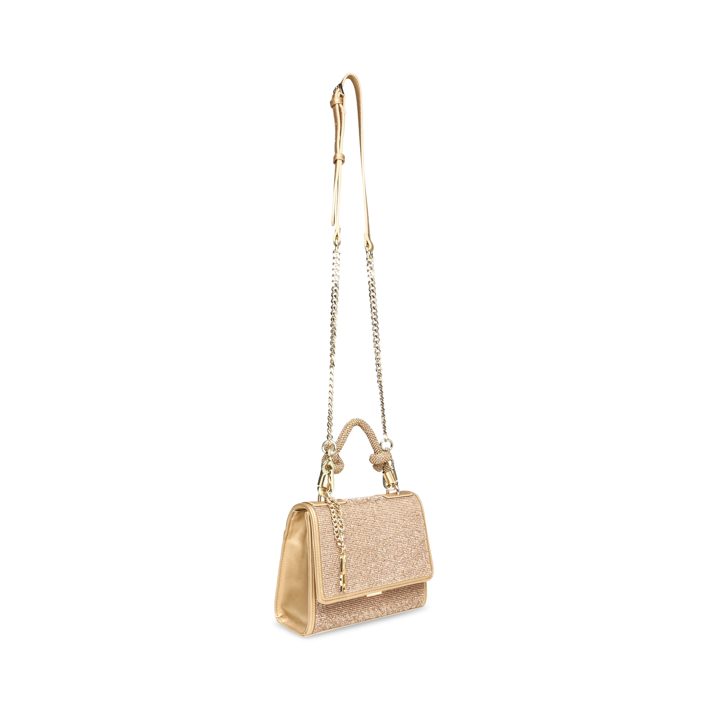 BKNOTTED CROSSBODY BAG GOLD- Hover Image