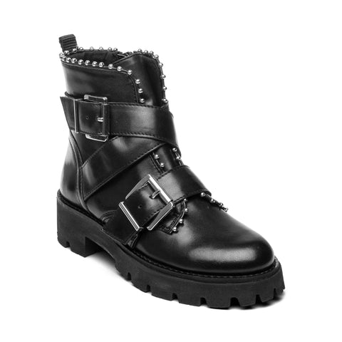 STEVE MADDEN Jhoofy Black Leather Detská kolekcia