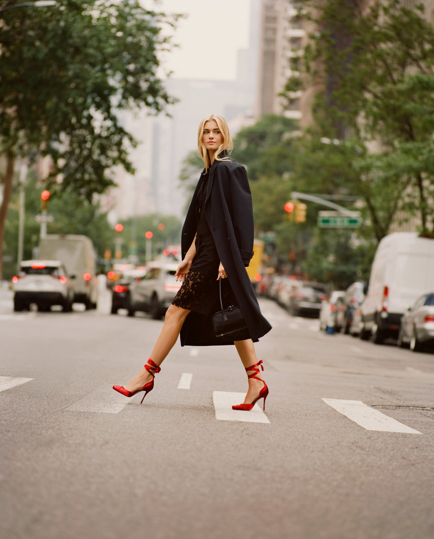 Larina Pump RED SATIN - view 7