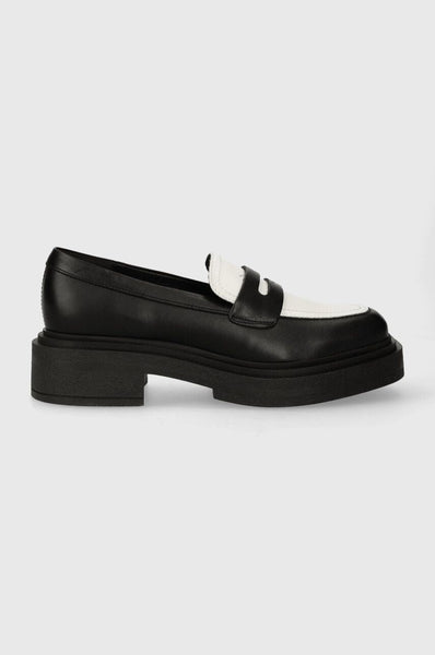 Charley Loafer Black/Whte - Steve Madden Polska