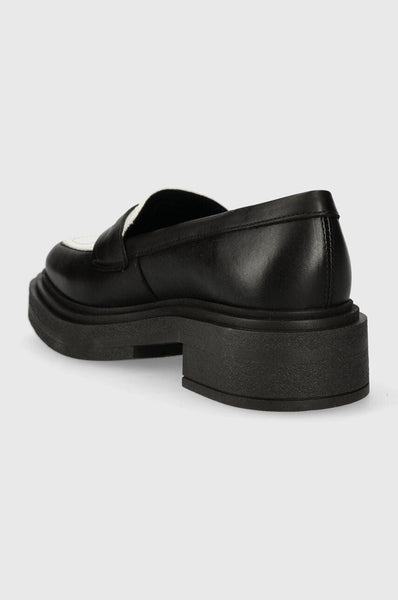 Charley Loafer Black/Whte - Steve Madden Polska