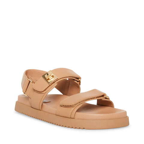 STEVE MADDEN MONA SANDAL TAN LEATHER Cancelled order