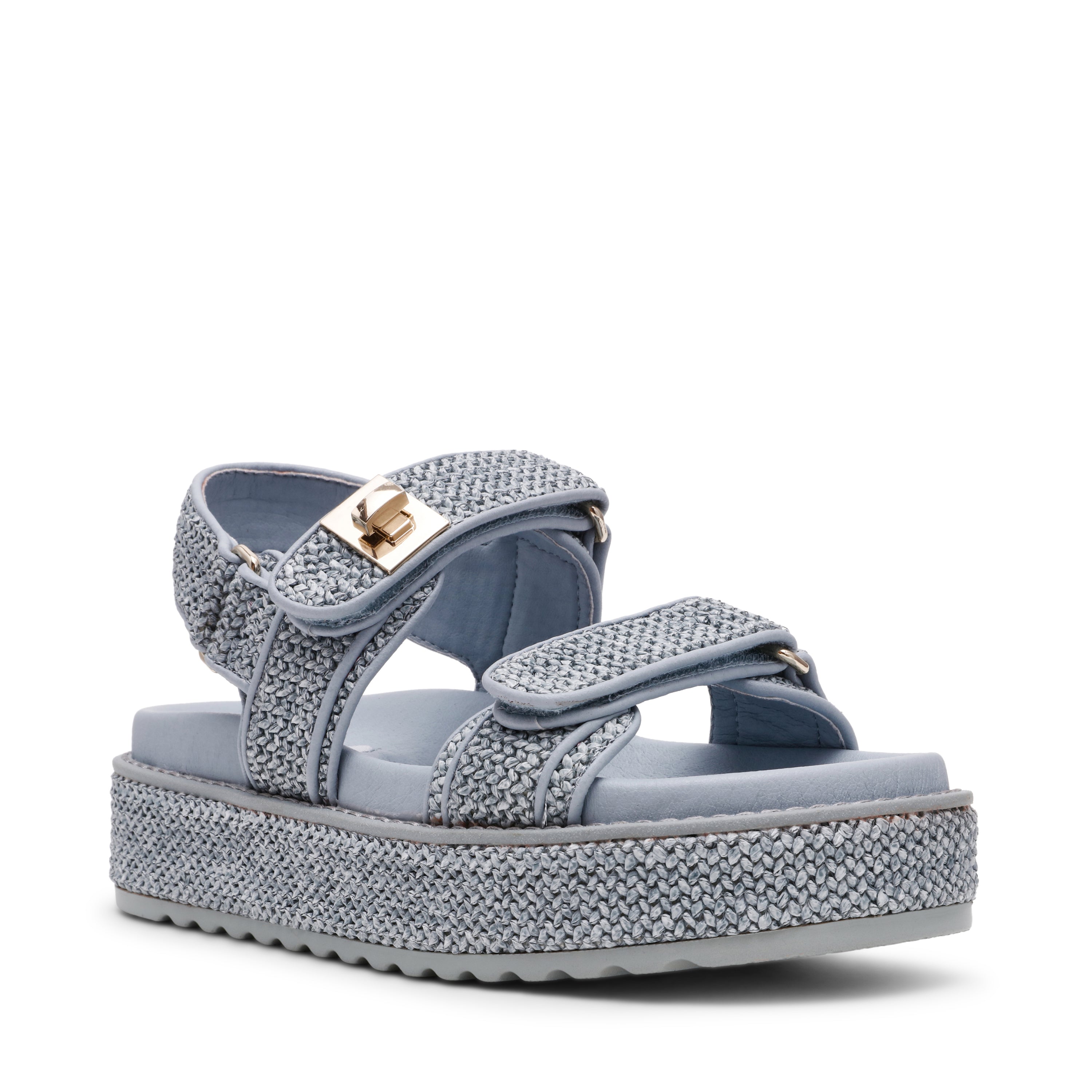 Bigmona Sandal BLUE RAFFIA - view 2