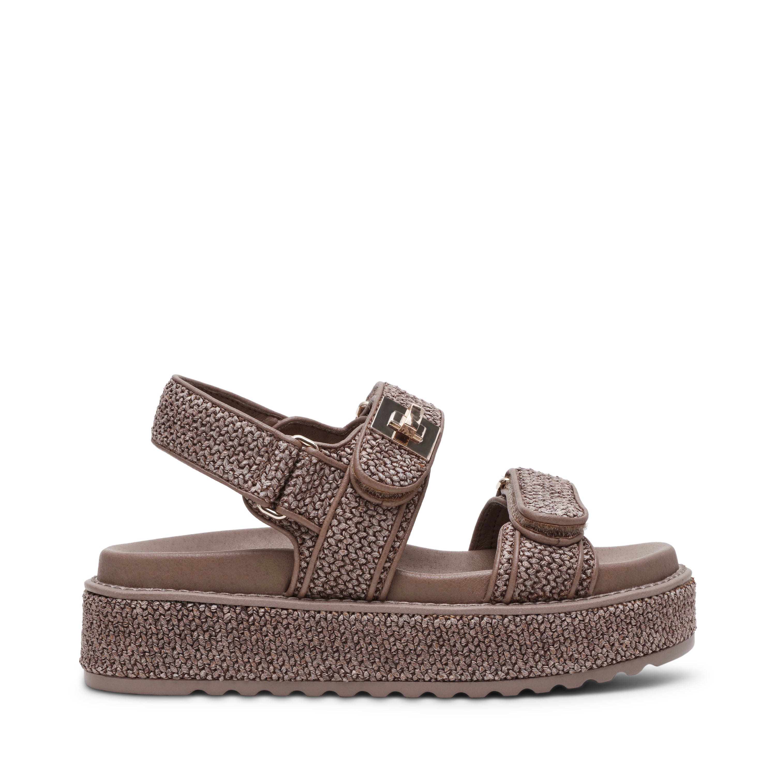 Bigmona Sandal CHARCOAL RAFFIA