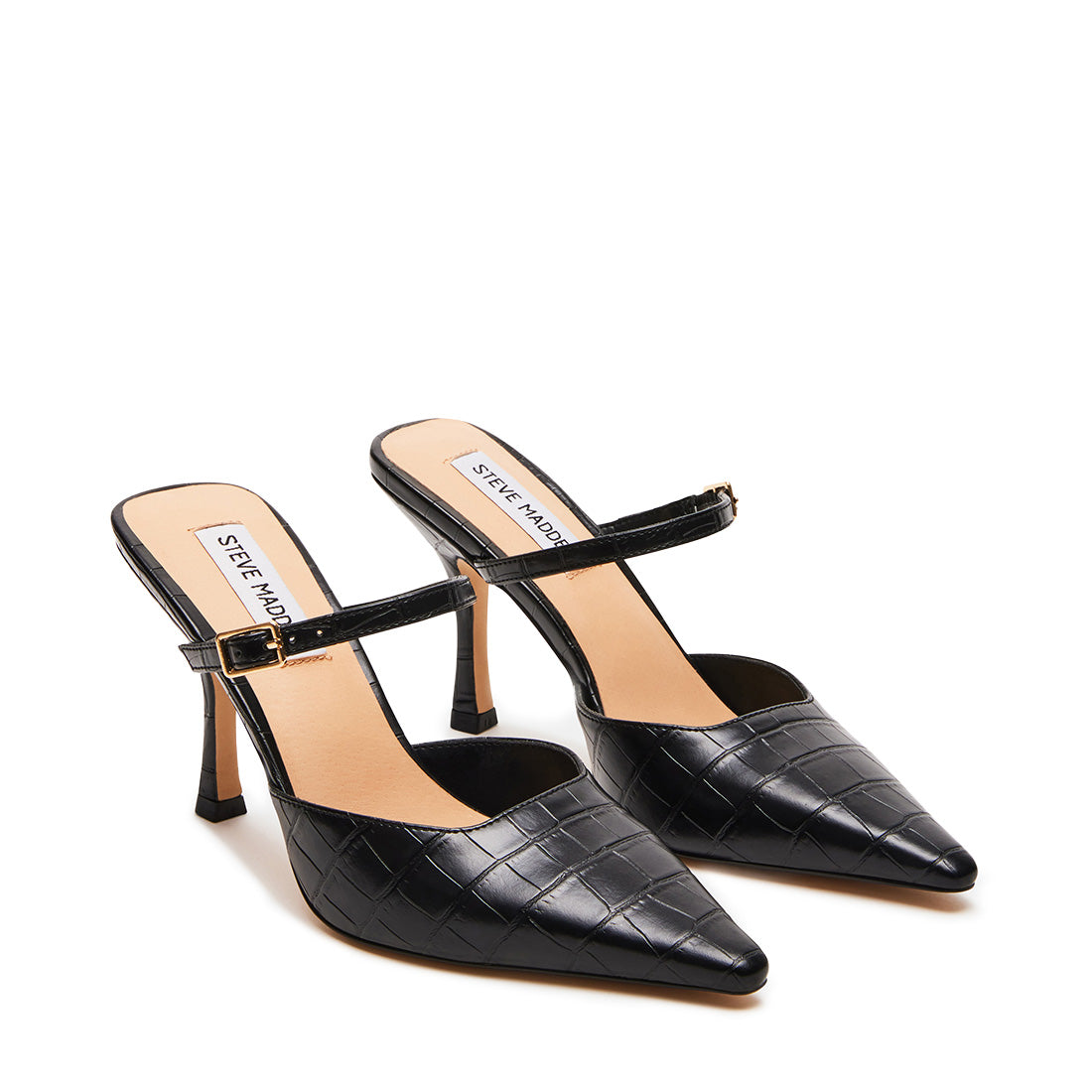 Brecki Mule BLACK CROCO