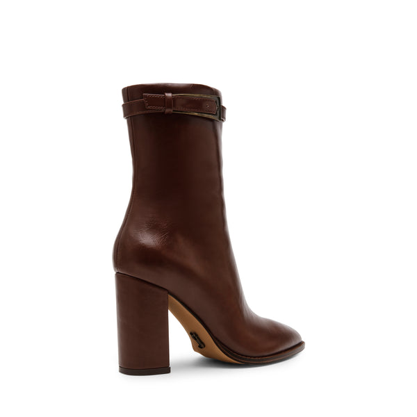 BRENTLEY HEELED ANKLE BOOTS COGNAC