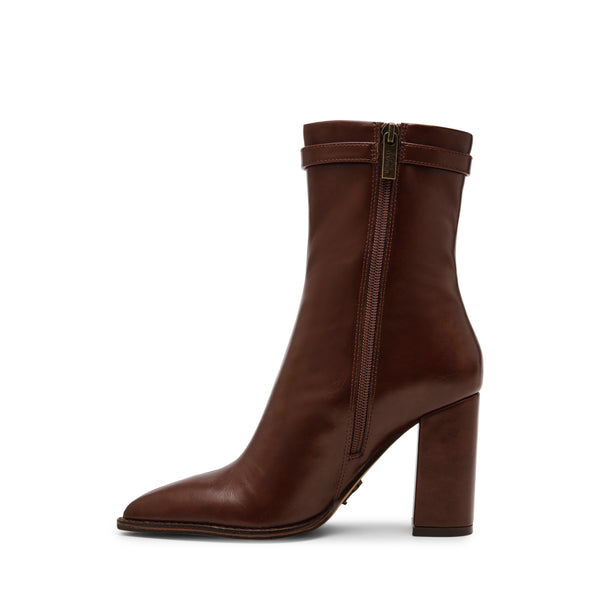 BRENTLEY HEELED ANKLE BOOTS COGNAC