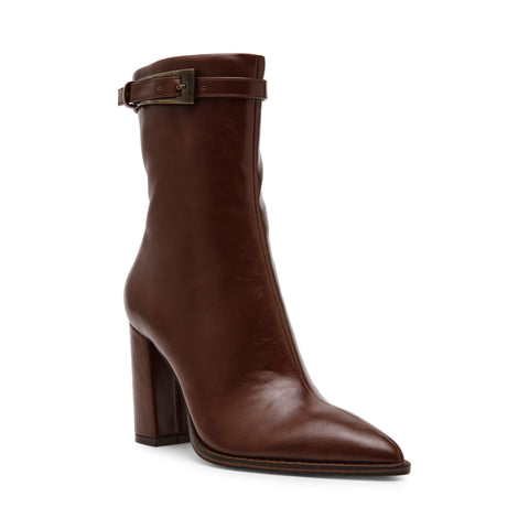 STEVE MADDEN Brentley Heeled Ankle Boots Cognac Cancelled order