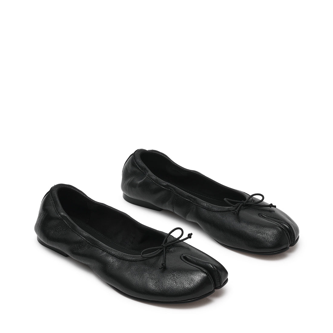 Carin Flat Shoe BLACK LEATHER