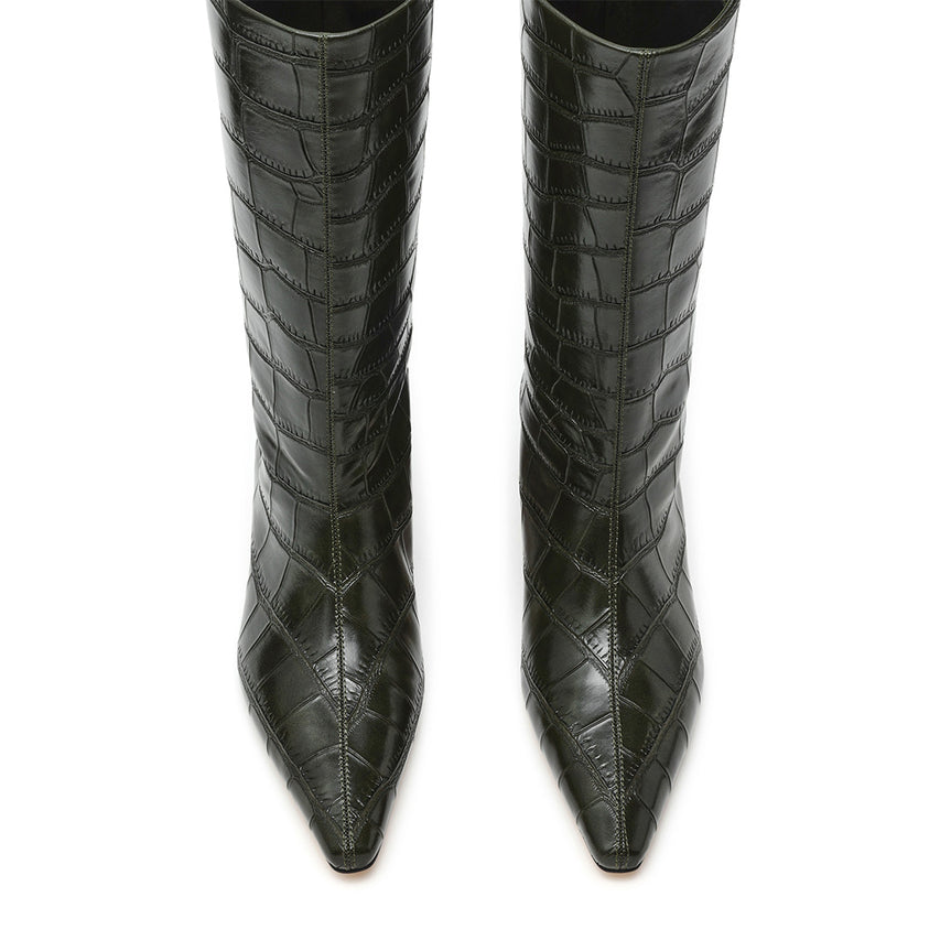 Carousel Bootie GREEN SNAKE - view 3