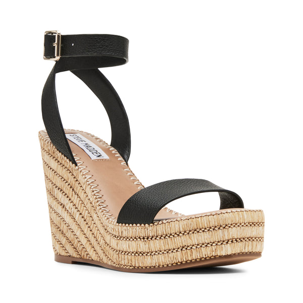 Cassie Sandal BLACK LEATHER