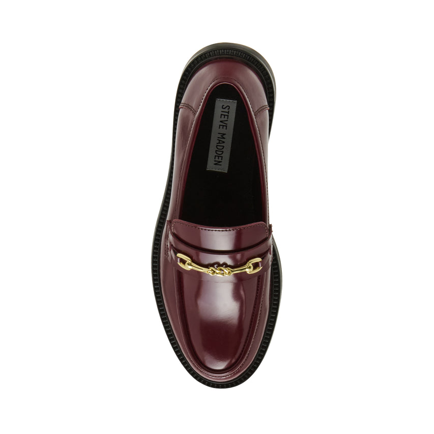 Huddles Flat Shoe BUR BOX LEA