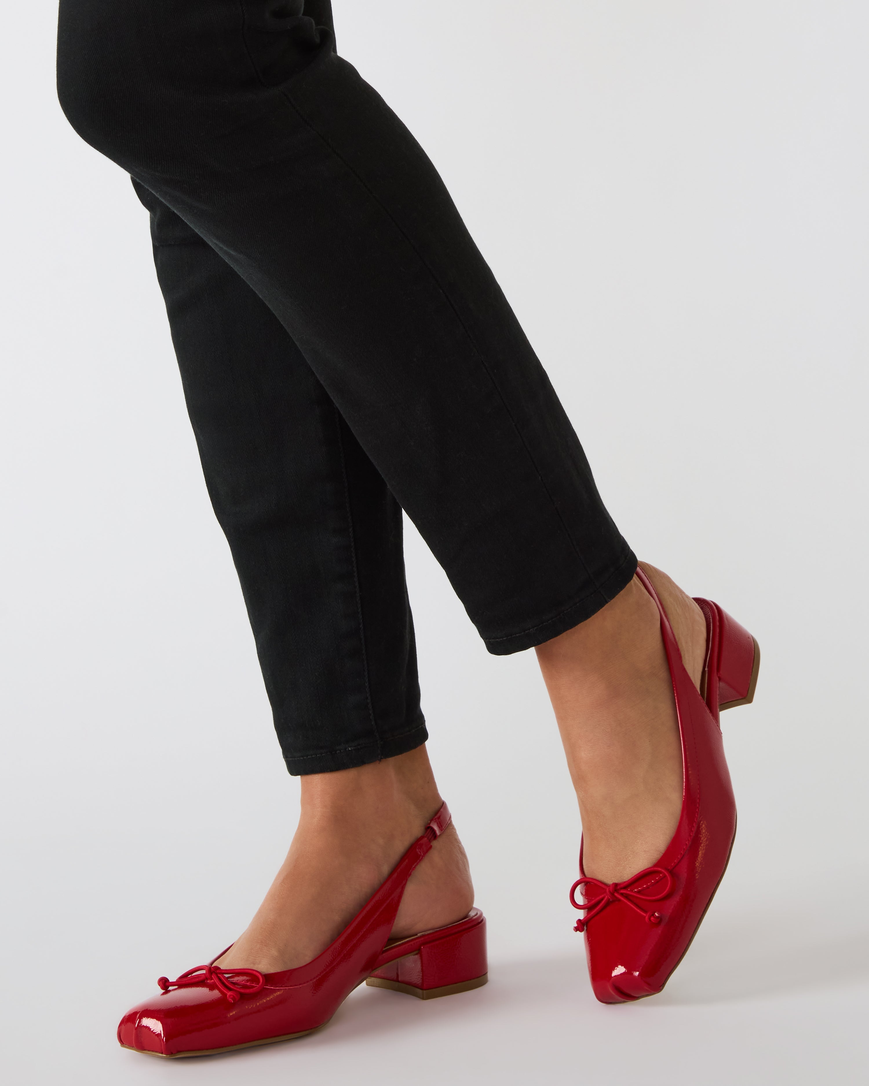 Loved Flat Shoe RED CRINKLE PAT - view 5