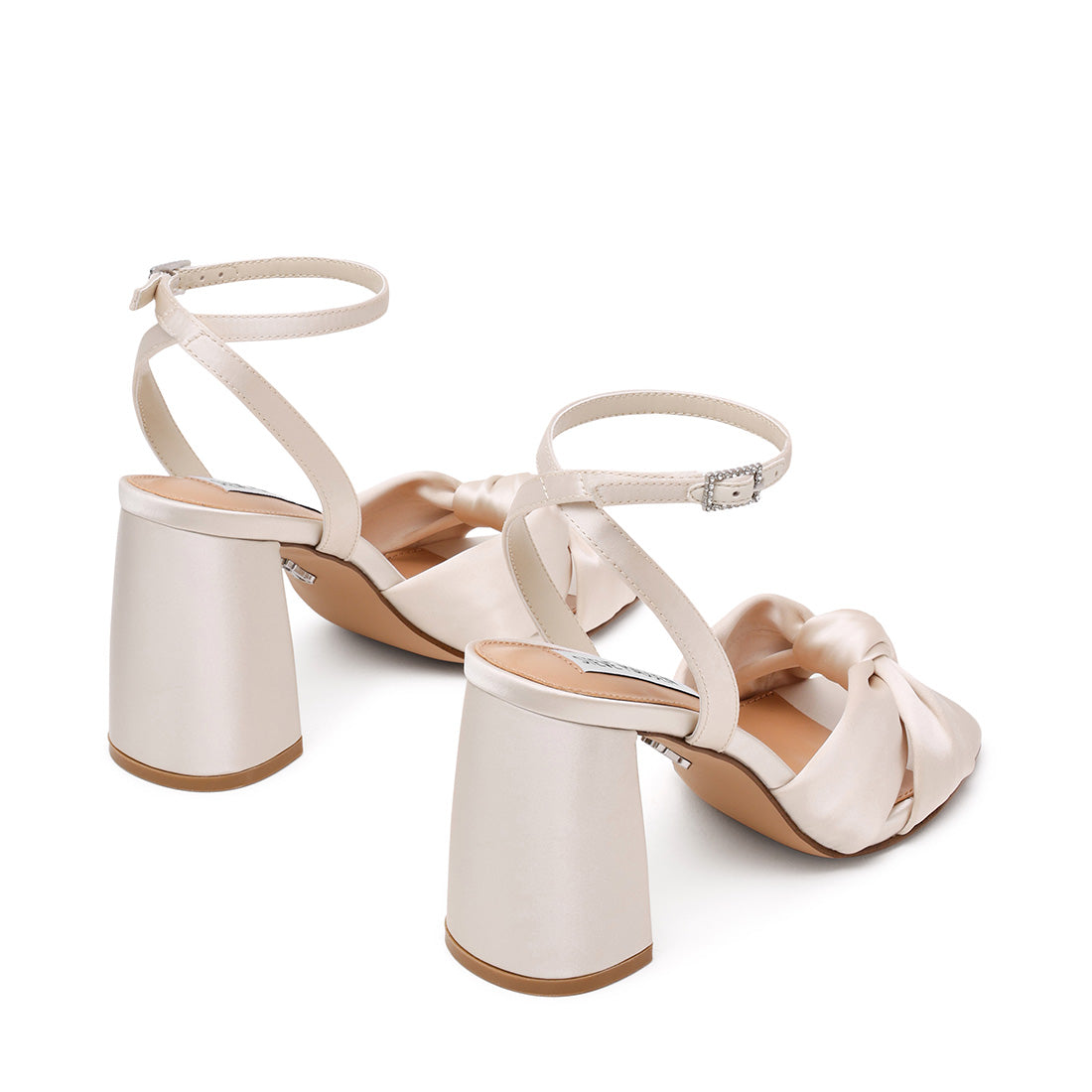 Macaria Sandal IVORY SATIN - view 4