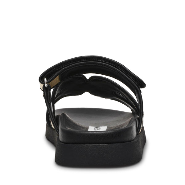 Missile Sandal NAT BLACK RAFFIA