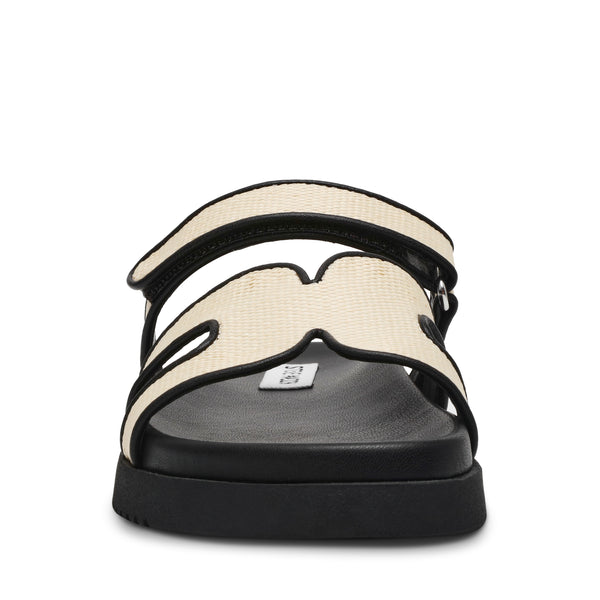 Missile Sandal NAT BLACK RAFFIA