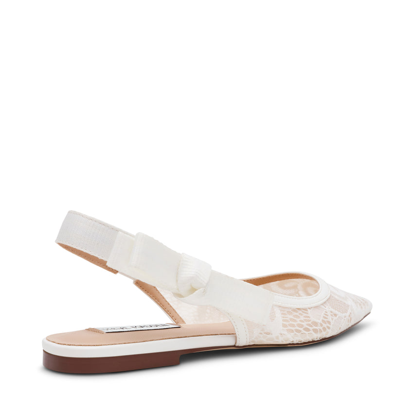 Olyvia-L Flat Shoe WHITE LACE